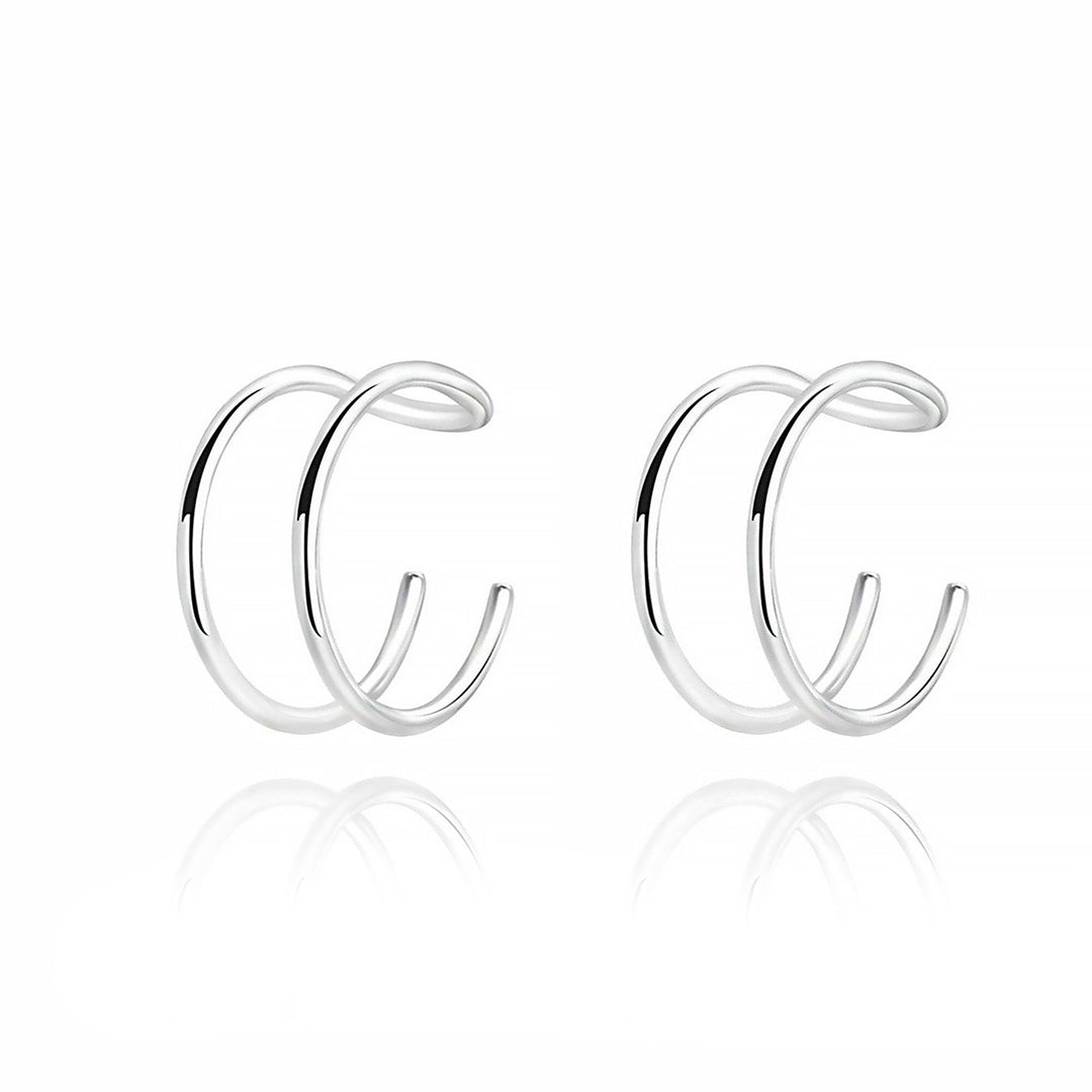 Modern U-Shaped Ear Clips - Nova-U-Silver-State of Style