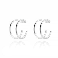 Modern U-Shaped Ear Clips - Nova-U-Silver-State of Style