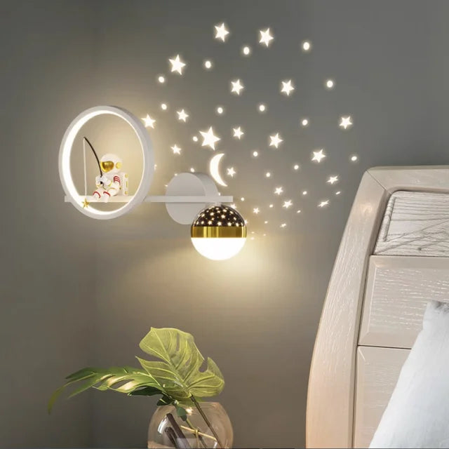 Modern Wall Lamp for Children's Rooms - TinyGlow-White Right-Three Colours-State of Style