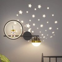 Modern Wall Lamp for Children's Rooms - TinyGlow-White Right-Three Colours-State of Style