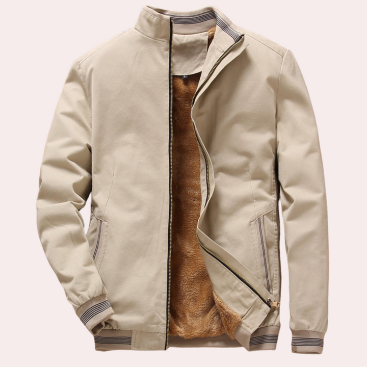 Modern Winter Jacket for Men - Arden-Beige-S-State of Style