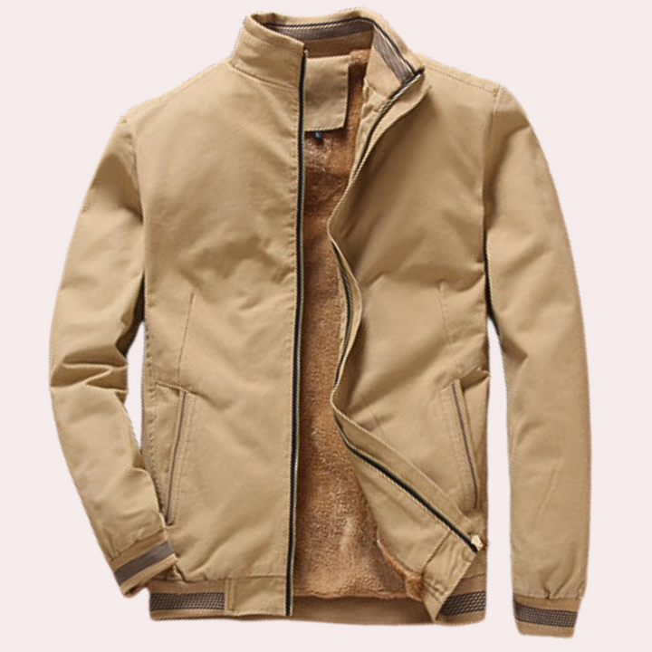 Modern Winter Jacket for Men - Arden-Khaki-S-State of Style