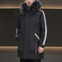 Modern Winter Jacket for Men - Maxim-Black-S-State of Style