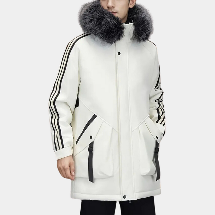 Modern Winter Jacket for Men - Maxim-Black-S-State of Style