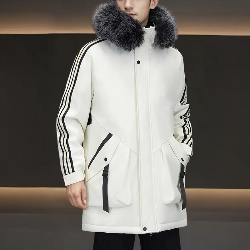Modern Winter Jacket for Men - Maxim-White-S-State of Style