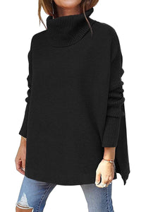Warm Loose-Fitting Ladies' Sweater With Collar – Amara