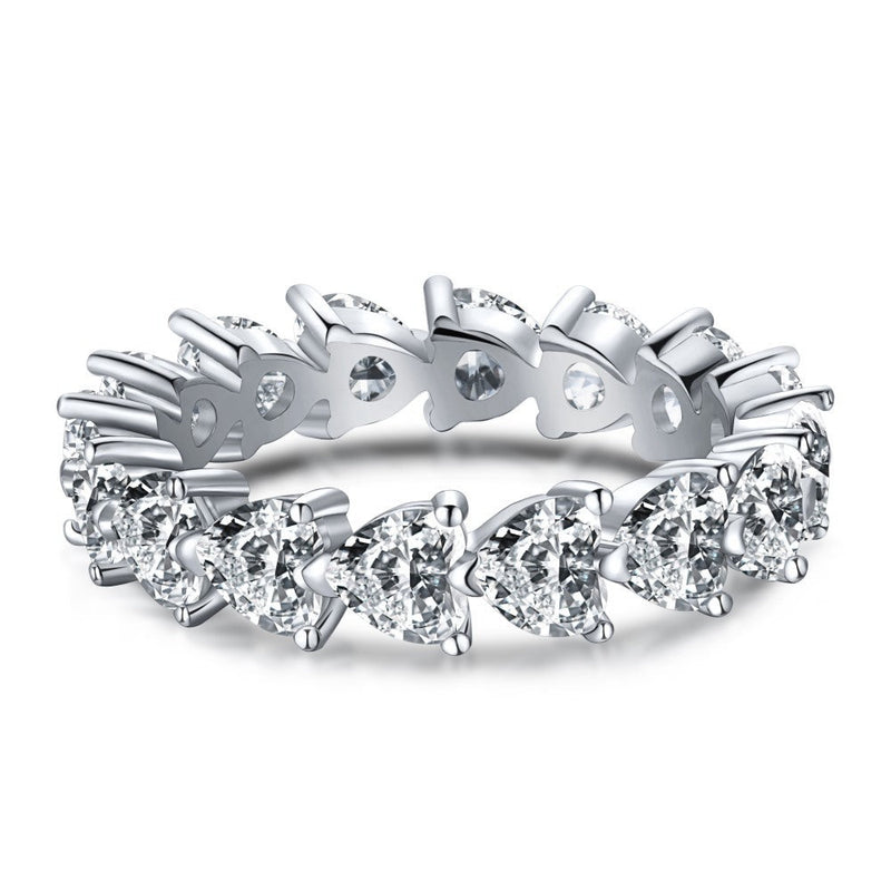 Moissanite Engagement Ring | Sparkling Elegance-Diameter (cm): 5.1-White-State of Style