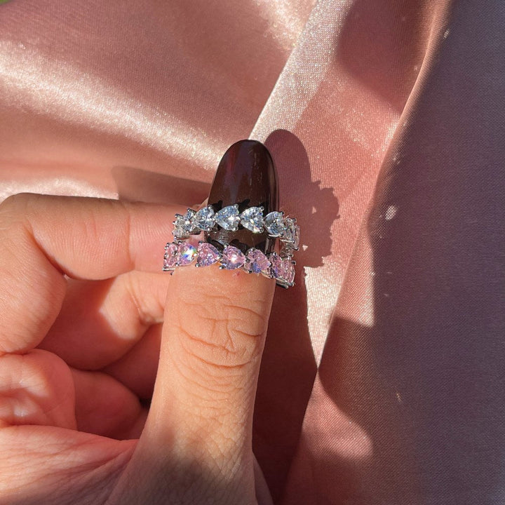 Moissanite Engagement Ring | Sparkling Elegance-Diameter (cm): 5.1-White-State of Style