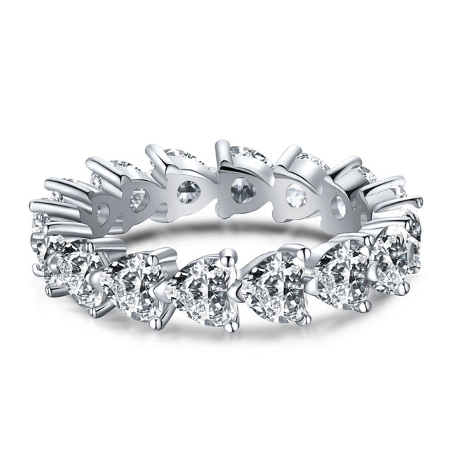 Moissanite Engagement Ring | Sparkling Elegance-Diameter (cm): 5.1-White-State of Style