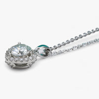 Moissanite Heart Hanger Necklace - Amouria-State of Style
