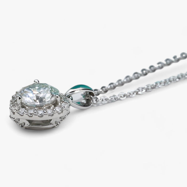 Moissanite Heart Hanger Necklace - Amouria-State of Style