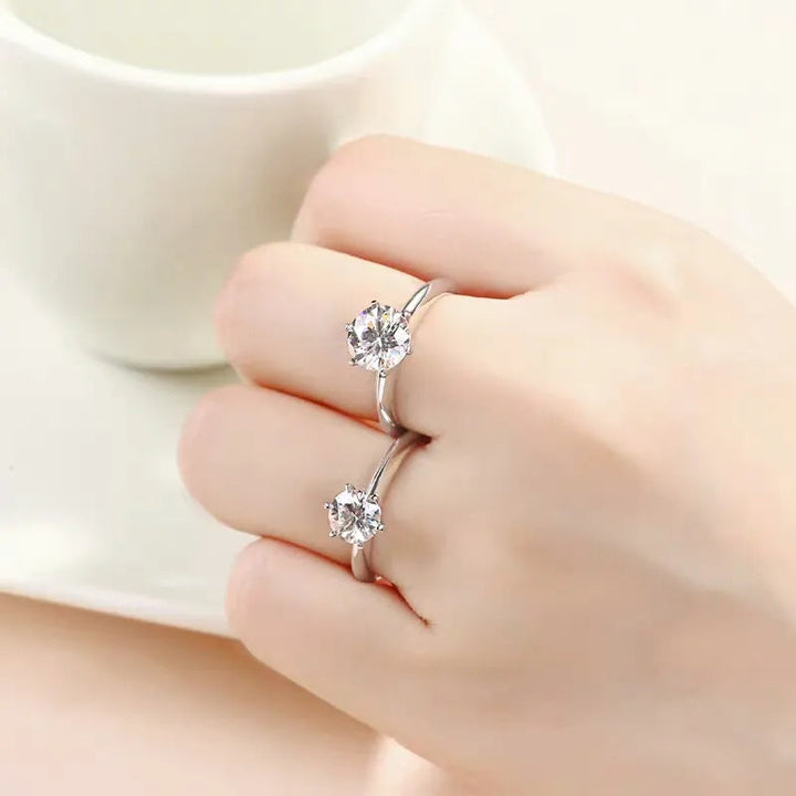 Moissanite Ring | Brilliant Cut | Vow Jewellery-Size 0.5-5.5-State of Style