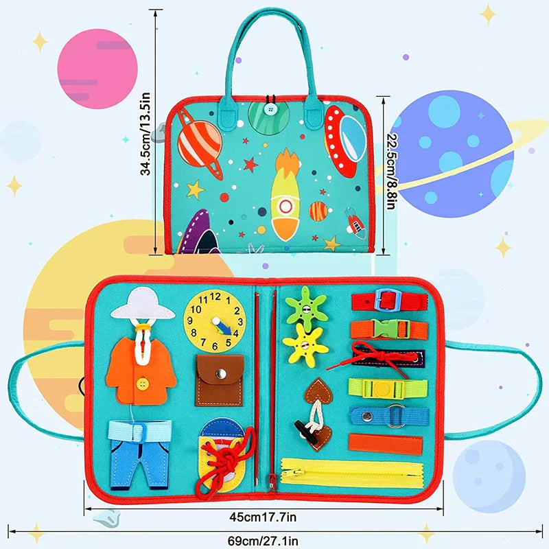 Montessori Colours and Shapes Toddler Book - Senses Adventure-State of Style