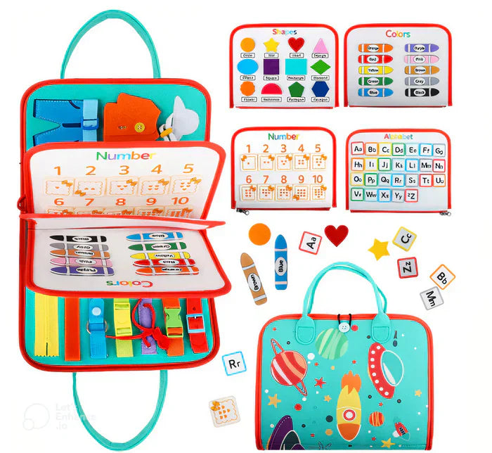 Montessori Colours and Shapes Toddler Book - Sensory Adventure-State of Style