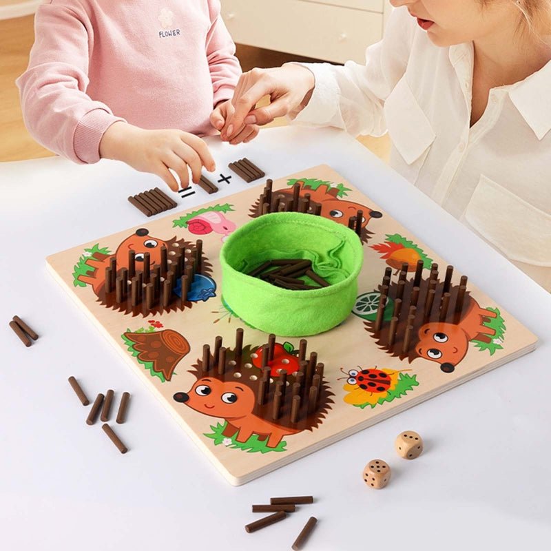 Montessori Counting and Sensory Toys for Preschoolers - CountingWithSpikes-State of Style