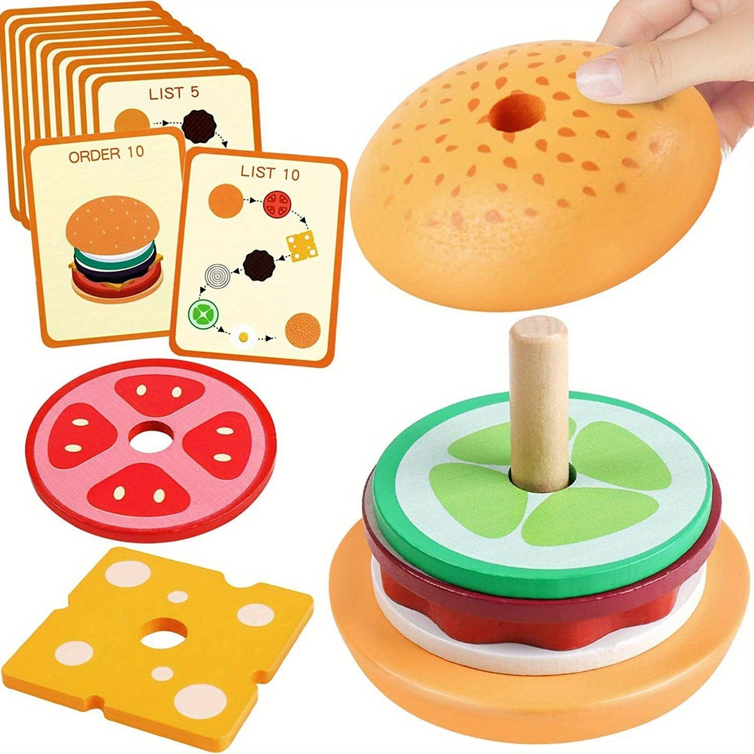 Montessori Stacking Toy - Burger Builders-State of Style