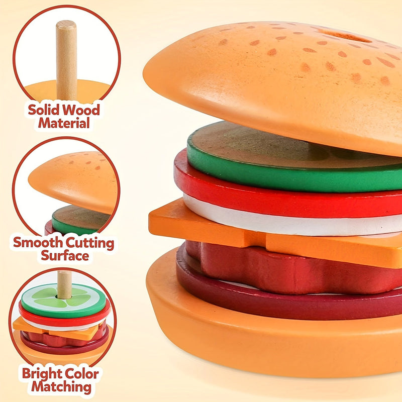 Montessori Stacking Toy - Burger Builders-State of Style