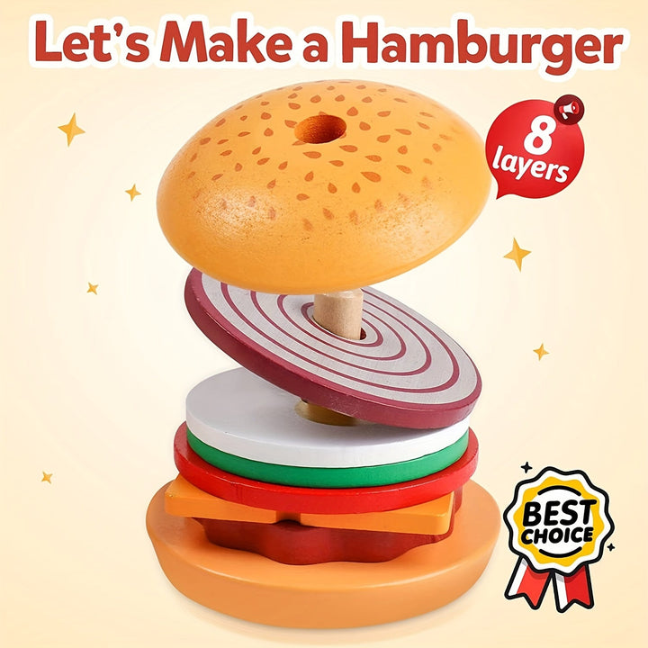 Montessori Stacking Toy - Burger Builders-State of Style