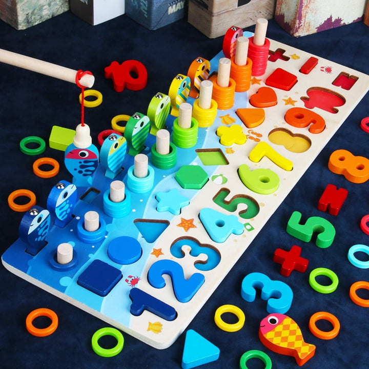 Montessori Toddler Activity Board - Wooden PlaySafari-Colored-State of Style