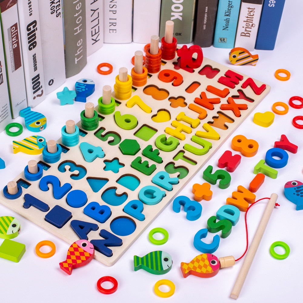 Montessori Toddler Activity Board - Wooden PlaySafari-Pastel XL-State of Style