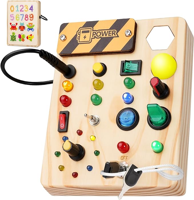 Montessori Toddler Pinboard with LED Lighting - SparkleSense-State of Style