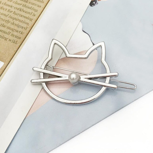 Moon Hair Clip | Stylish Round Moon Hairpin for Women-Gold Round-State of Style