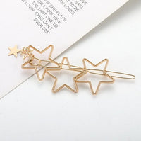 Moon Hair Clip | Stylish Round Moon Hairpin for Women-Gold Round-State of Style