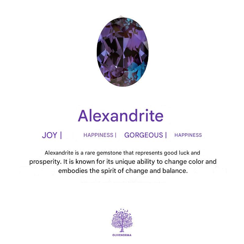 Moonstone Colour-Changing Alexandrite and Amethyst Engagement Ring - Elara-Gold-4.90 cm-State of Style