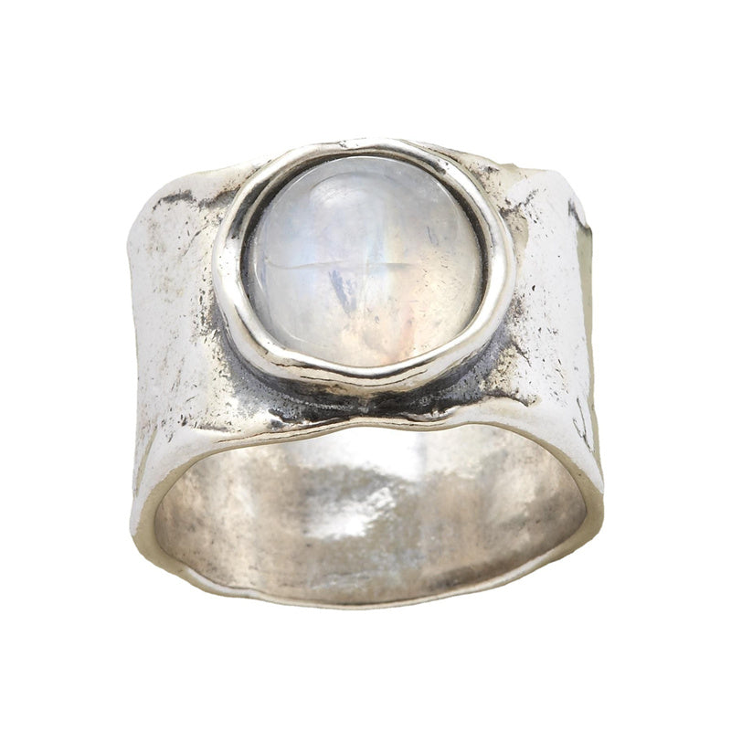Moonstone Ring in Silver - Luna-6-State of Style