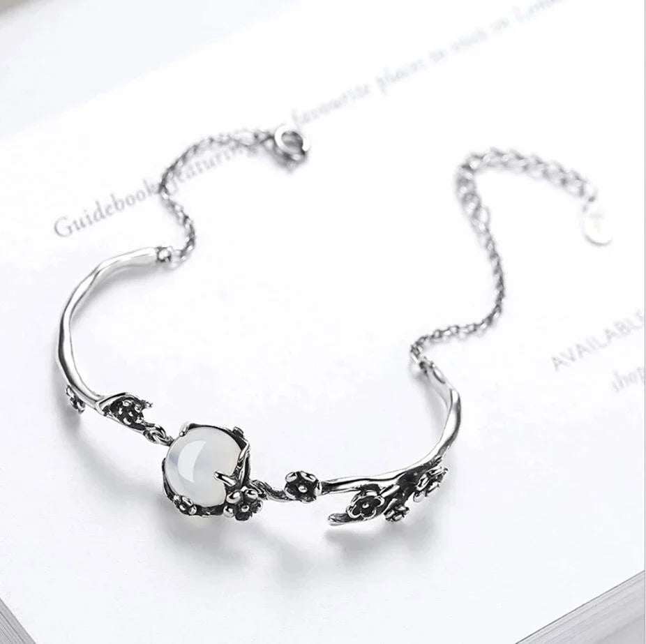 Moonstone Silver Bracelet | Elegant and Timeless Jewellery-State of Style