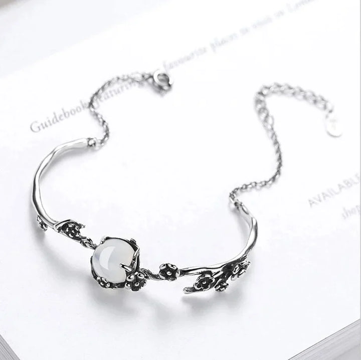 Moonstone Silver Bracelet | Elegant and Timeless Jewellery-State of Style