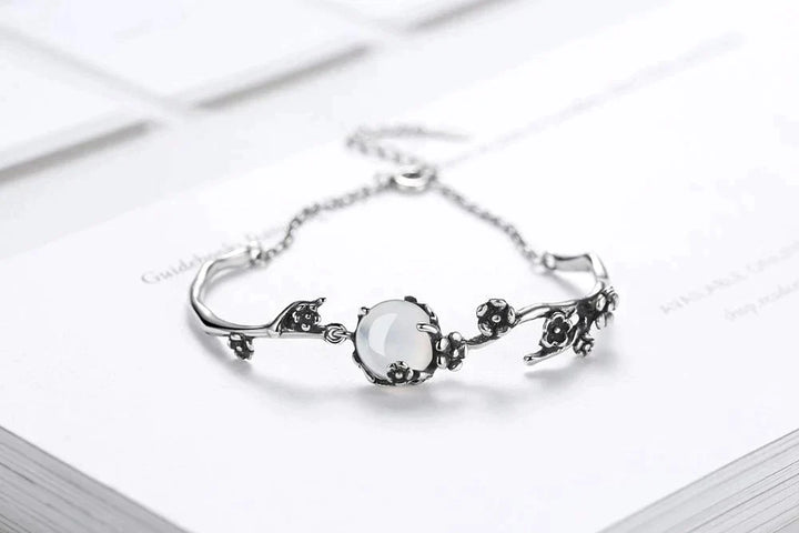 Moonstone Silver Bracelet | Elegant and Timeless Jewellery-State of Style
