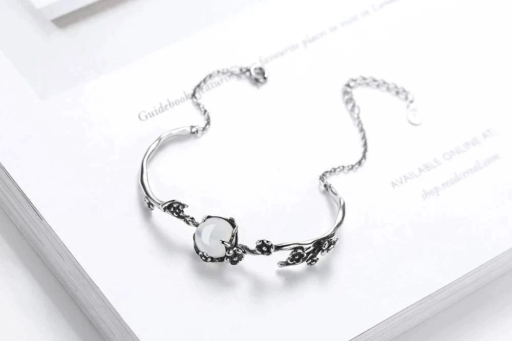 Moonstone Silver Bracelet | Elegant and Timeless Jewellery-State of Style