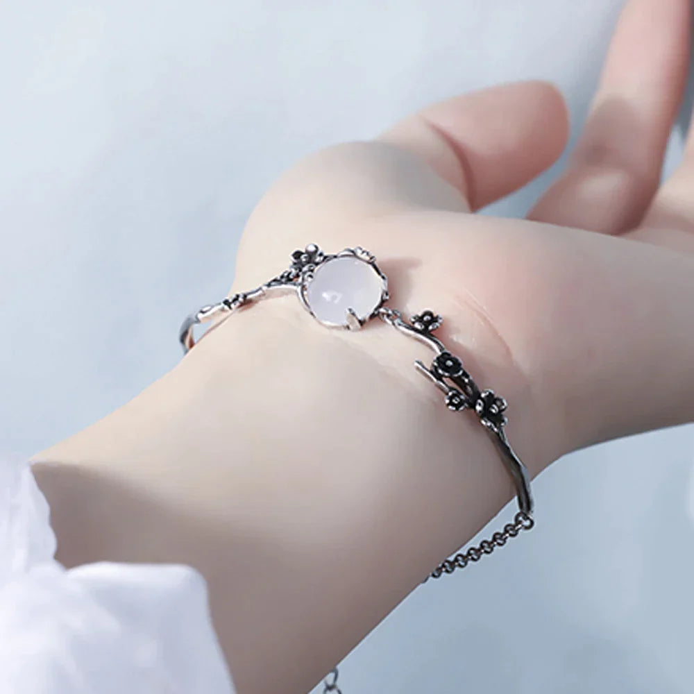 Moonstone Silver Bracelet | Elegant and Timeless Jewellery-State of Style