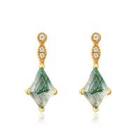 Moss Agate and White Zircon Jewellery Set – Lana-Earrings-State of Style