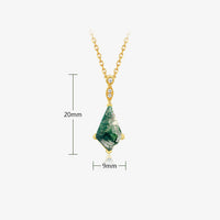 Moss Agate and White Zircon Jewellery Set – Lana-Necklace-State of Style