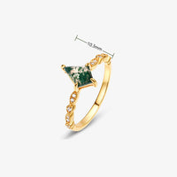 Moss Agate and White Zircon Jewellery Set – Lana-Necklace-State of Style