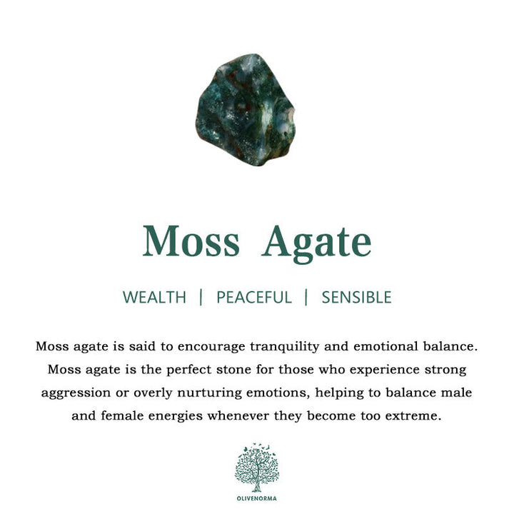 Moss Agate and White Zircon Jewellery Set – Lana-Necklace-State of Style