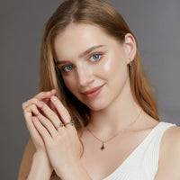 Moss Agate and White Zircon Jewellery Set – Lana-Necklace-State of Style
