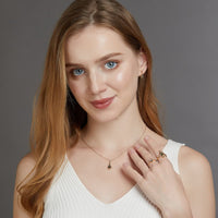 Moss Agate and White Zircon Jewellery Set – Lana-Necklace-State of Style