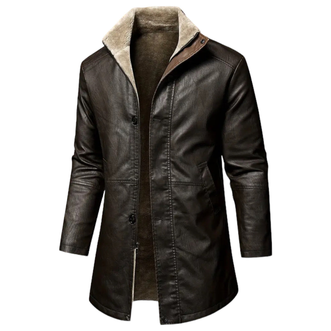 Motorcycle Jacket with Stylish Protection for Men - Stealth Phantom-Saddle Brown-S-State of Style