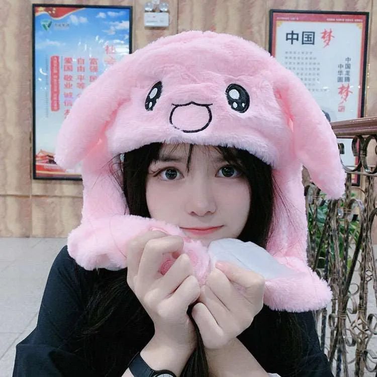 Movable Ears Hat - Hop-Ears-Pink Rabbit-State of Style