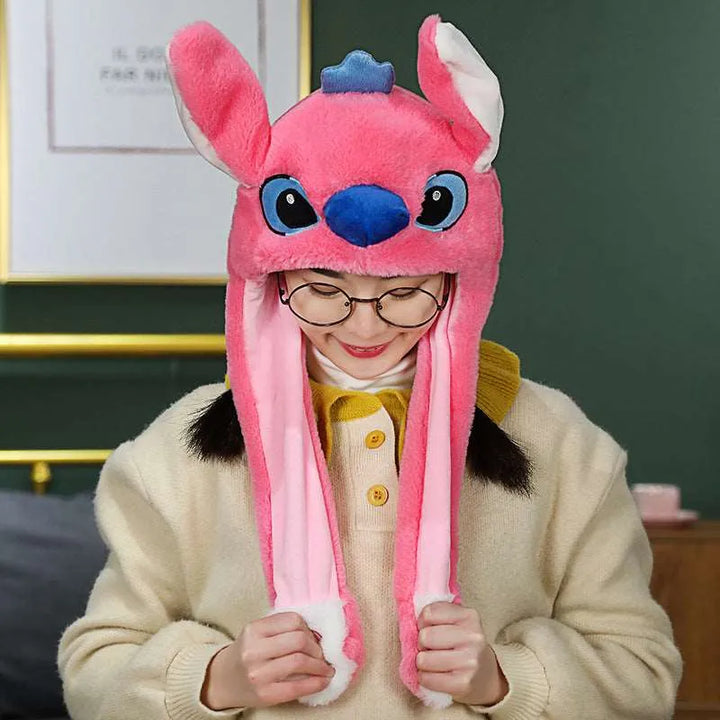 Movable Ears Hat - Hop-Ears-Pink Stitch-State of Style