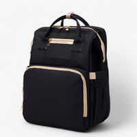 Multi-Functional Changing Bag with Pull-Out Baby Cot – Noëlle-Black-State of Style