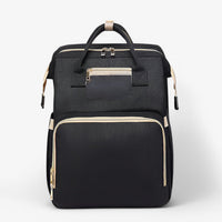 Multi-Functional Changing Bag with Pull-Out Baby Cot – Noëlle-Black - with ID card slot-State of Style