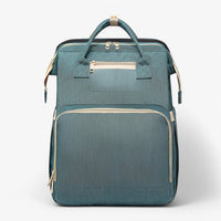 Multi-Functional Changing Bag with Pull-Out Baby Cot – Noëlle-Green - with ID card slot-State of Style