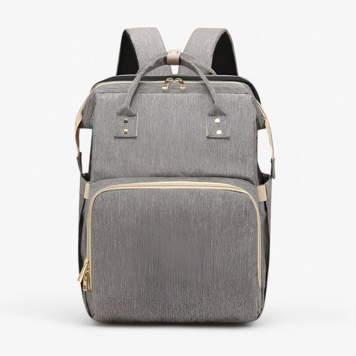Multi-Functional Changing Bag with Pull-Out Baby Cot – Noëlle-Grey-State of Style