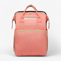 Multi-Functional Changing Bag with Pull-Out Baby Cot – Noëlle-Pink - with ID card slot-State of Style