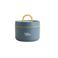 Multi-layer Insulated Lunch Box with FREE Carry Bag - ThermoBox-Blue-Big-State of Style