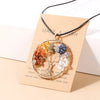 Seven Chakras Tree of Life Necklace | Spiritual Jewellery